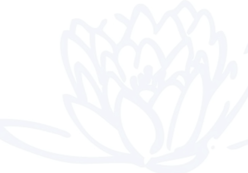 Black outline of a lotus flower drawing.