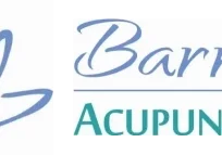 Lotus flower and Barrington Acupuncture Clinic logo.